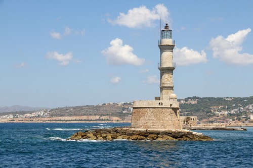 море, скалы, берег, маяк